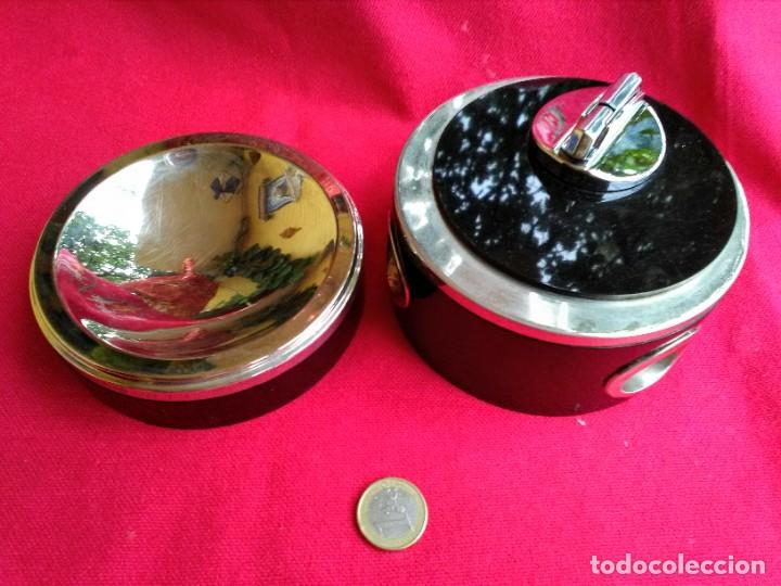 Ceniceros: Encendedor y cenicero antiguo vintage