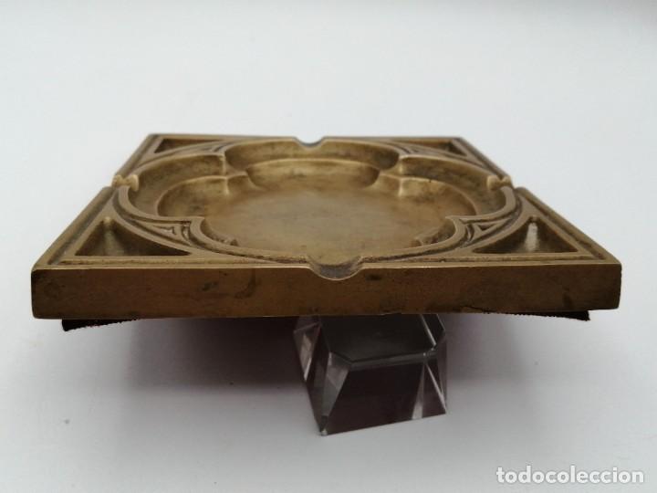 Ceniceros: Antiguo Cenicero bronce - Foto 2