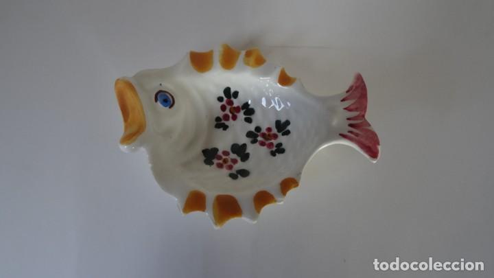 Ceniceros: CENICERO FORMA PEZ DE PORCELANA - Foto 1