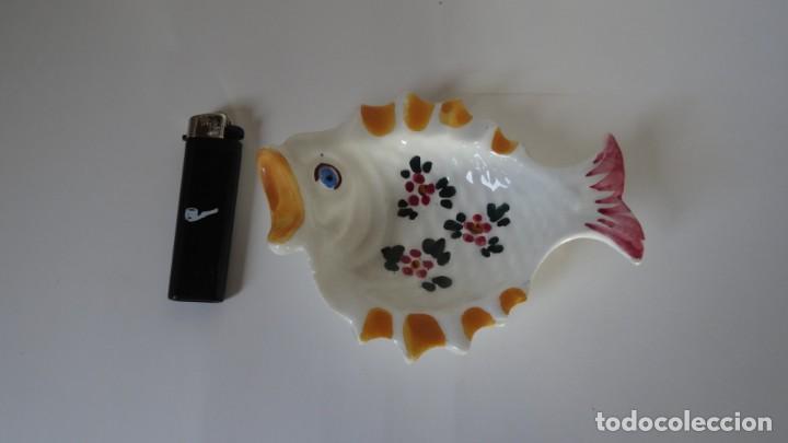 Ceniceros: CENICERO FORMA PEZ DE PORCELANA - Foto 3