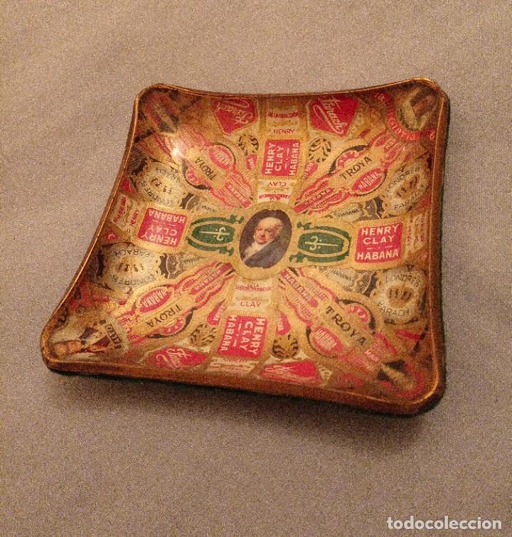 Ceniceros: Cenicero de cristal vitolas de puros - Foto 2