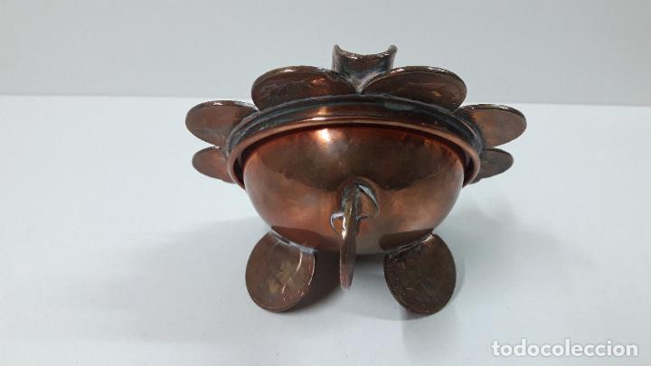 Ceniceros: CURIOSO CENICERO . REALIZADO CON MONEDAS . - Foto 4
