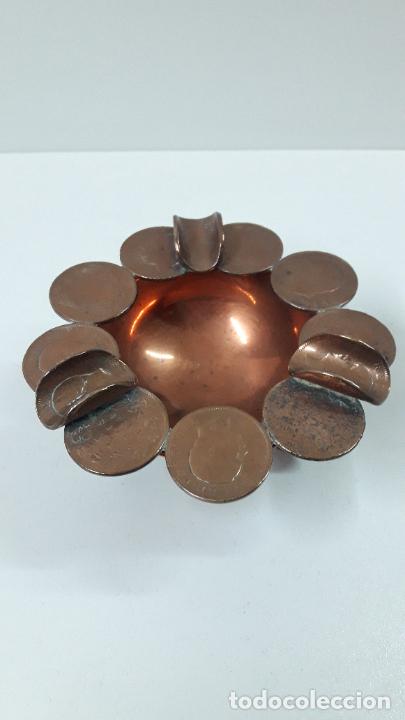 Ceniceros: CURIOSO CENICERO . REALIZADO CON MONEDAS . - Foto 11