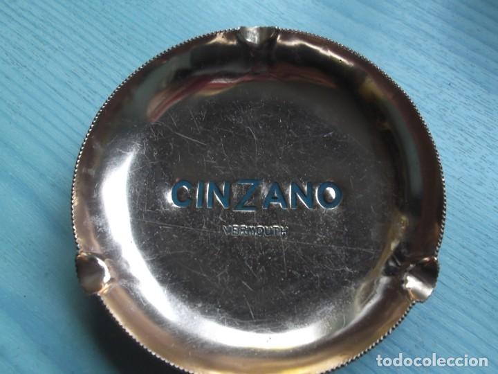 Ceniceros: ANTIGUO CENICERO CINZANO ALUMINIO - Foto 1
