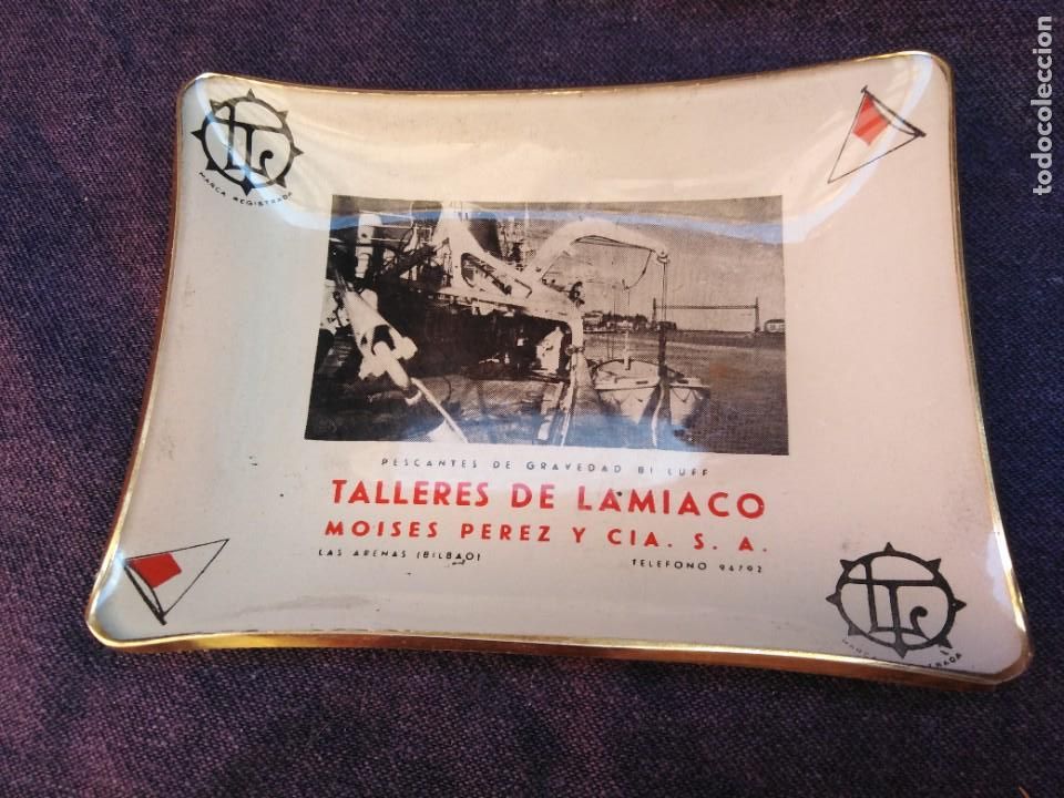 Ashtrays: Cenicero antiguo Talleres de Lamiaco
