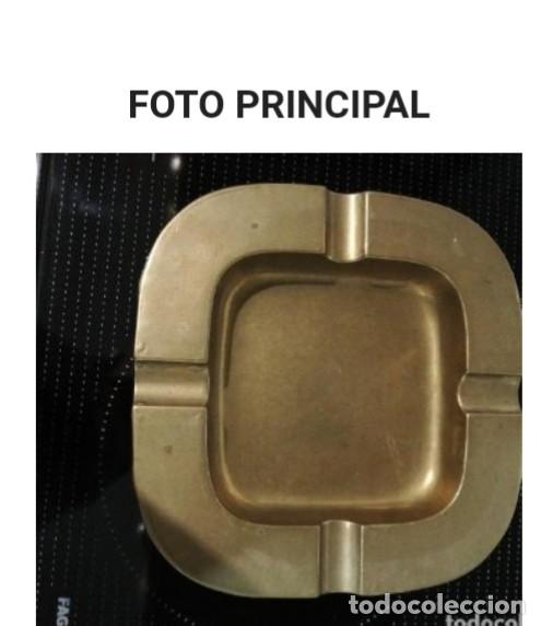 Cendriers: C 4- Antiguo cenicero de bronce sin usar.
