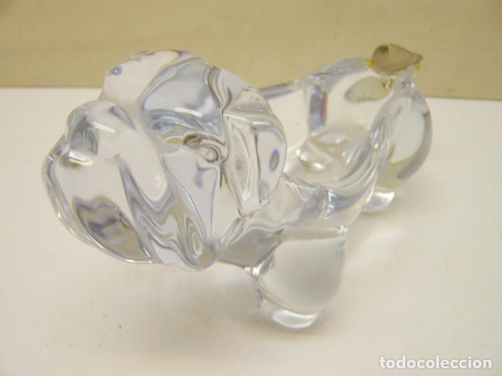 Ceniceros: Perro Bulldog de bello cristal nordico y plata de ley 925