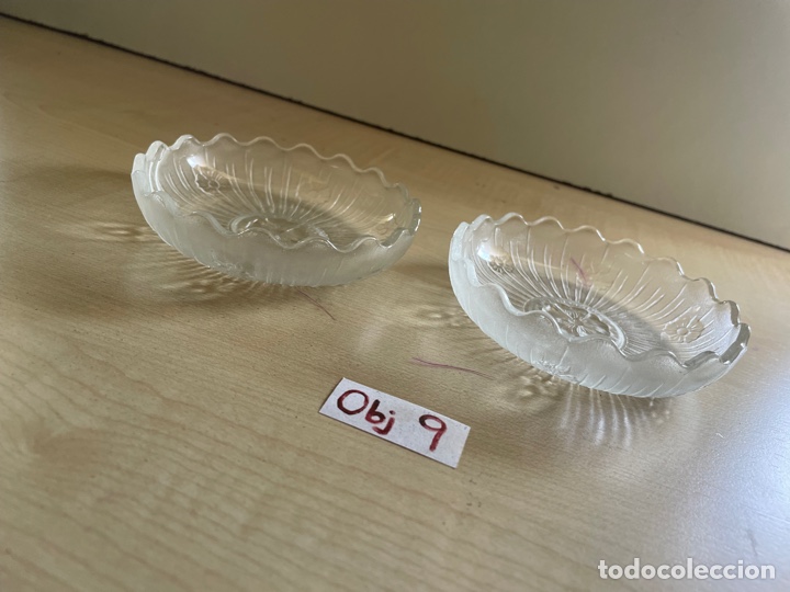 Ceniceros: PAREJA DE CENICEROS DE CRISTAL - Foto 2