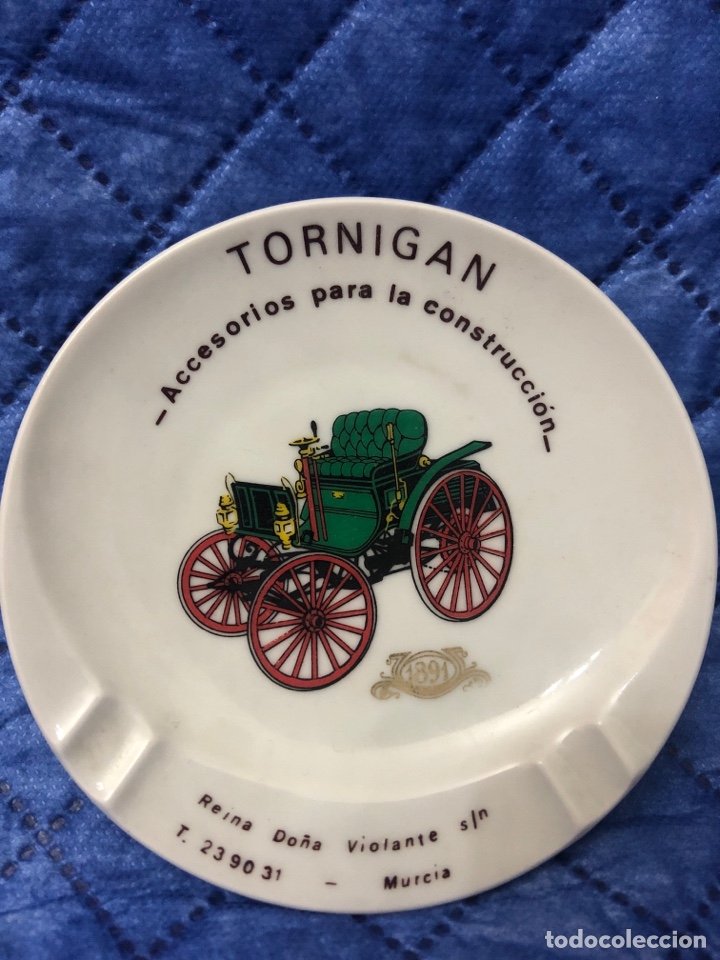 Cendriers: MURCIA, TORNIGAN, ANTIGUO CENICERO PUBLICITARIO, COCHE ANTIGUO. JE