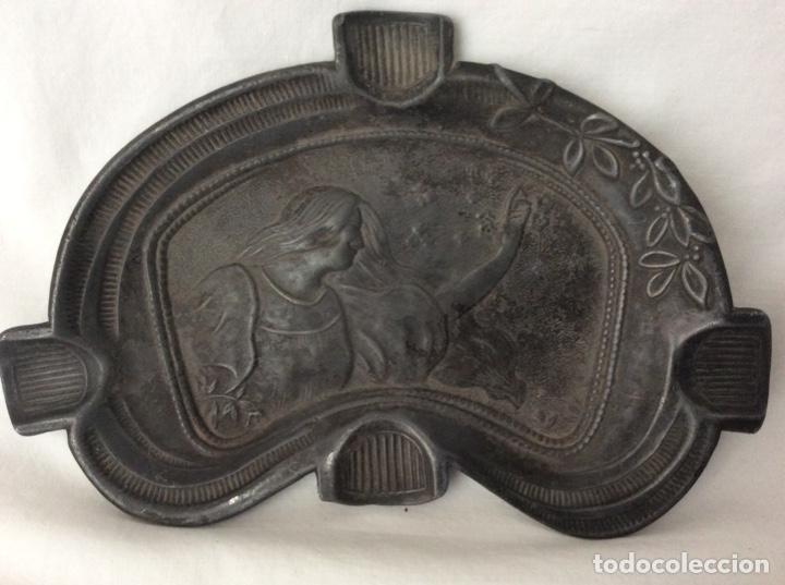 Cendriers: CENICERO ESTA&Ntilde;O O PLOMO. ART NOUVEAU, MODERNISTA, JUGENDSTILE