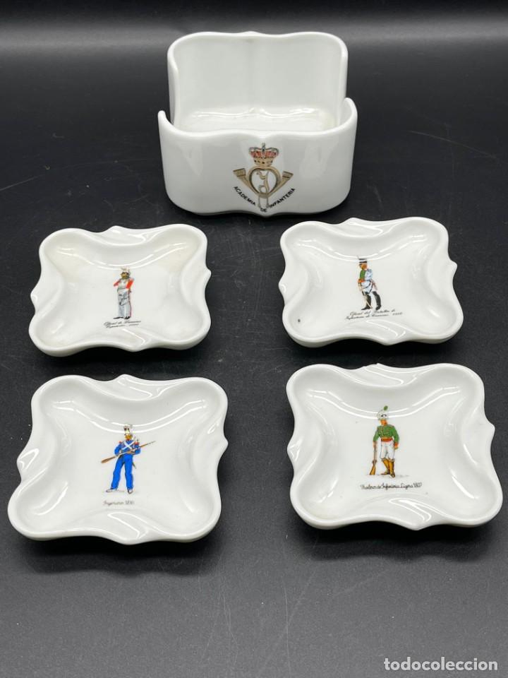 Ceniceros: JUEGO DE 4 CENICEROS MILITARES - Foto 6