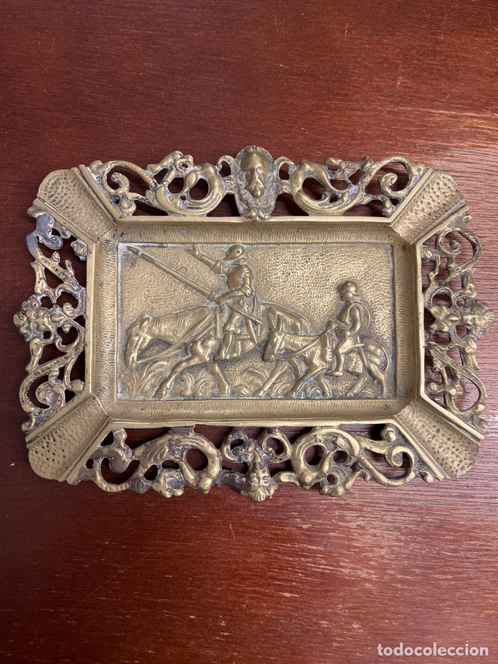 Cendriers: DON QUIJOTE. CENICERO ANTIGUO DE BRONCE. Cervantina.