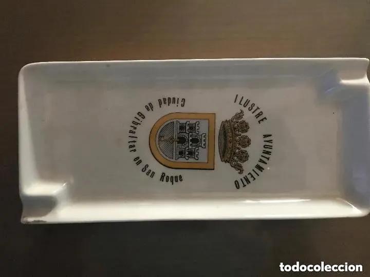 Aschenbecher: ANTIGUO CENICERO AYUNTAMIENTO GIBRALTAR EN SAN ROQUE