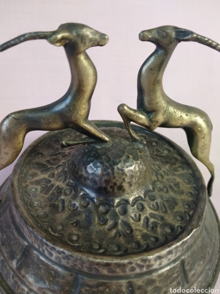 Ceniceros: Raro cenicero de bronce hecho a mano - Foto 2