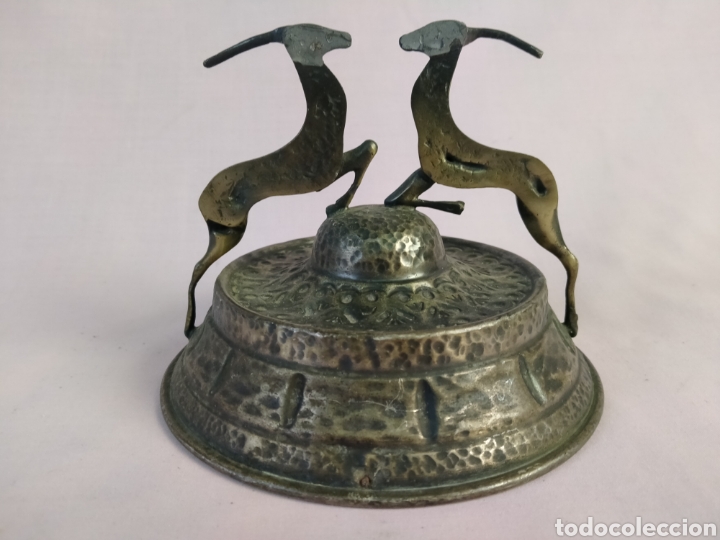 Ceniceros: Raro cenicero de bronce hecho a mano - Foto 4