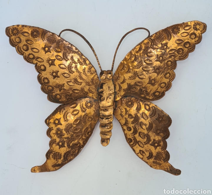 Ashtrays: Figura Mariposa de Cobre - Hecha a Mano - Decoraci&oacute;n R&uacute;stica - Cenicero