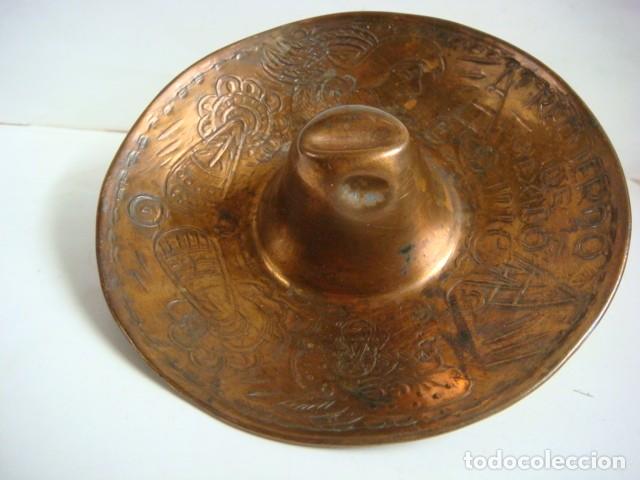Ashtrays: CENICERO ANTIGUO EN LATON CON FORMA DE SOMBRERO MEXICANO,CAJ-G-N&ordm;-10
