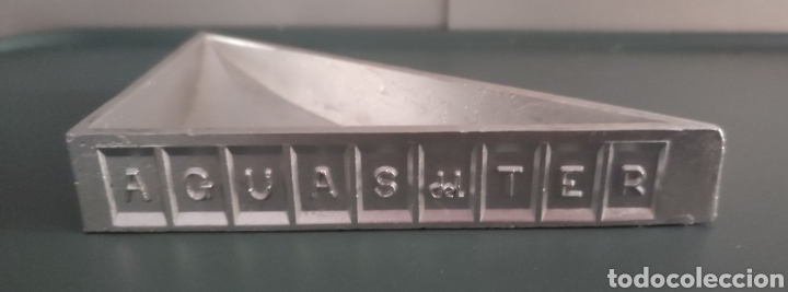 Cendriers: Antiguo cenicero en aluminio Aguas de Ter