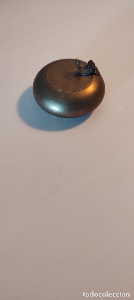 Ceniceros: CENICERO DE BOLSILLO EN BRONCE - ANTIGUO - Foto 5