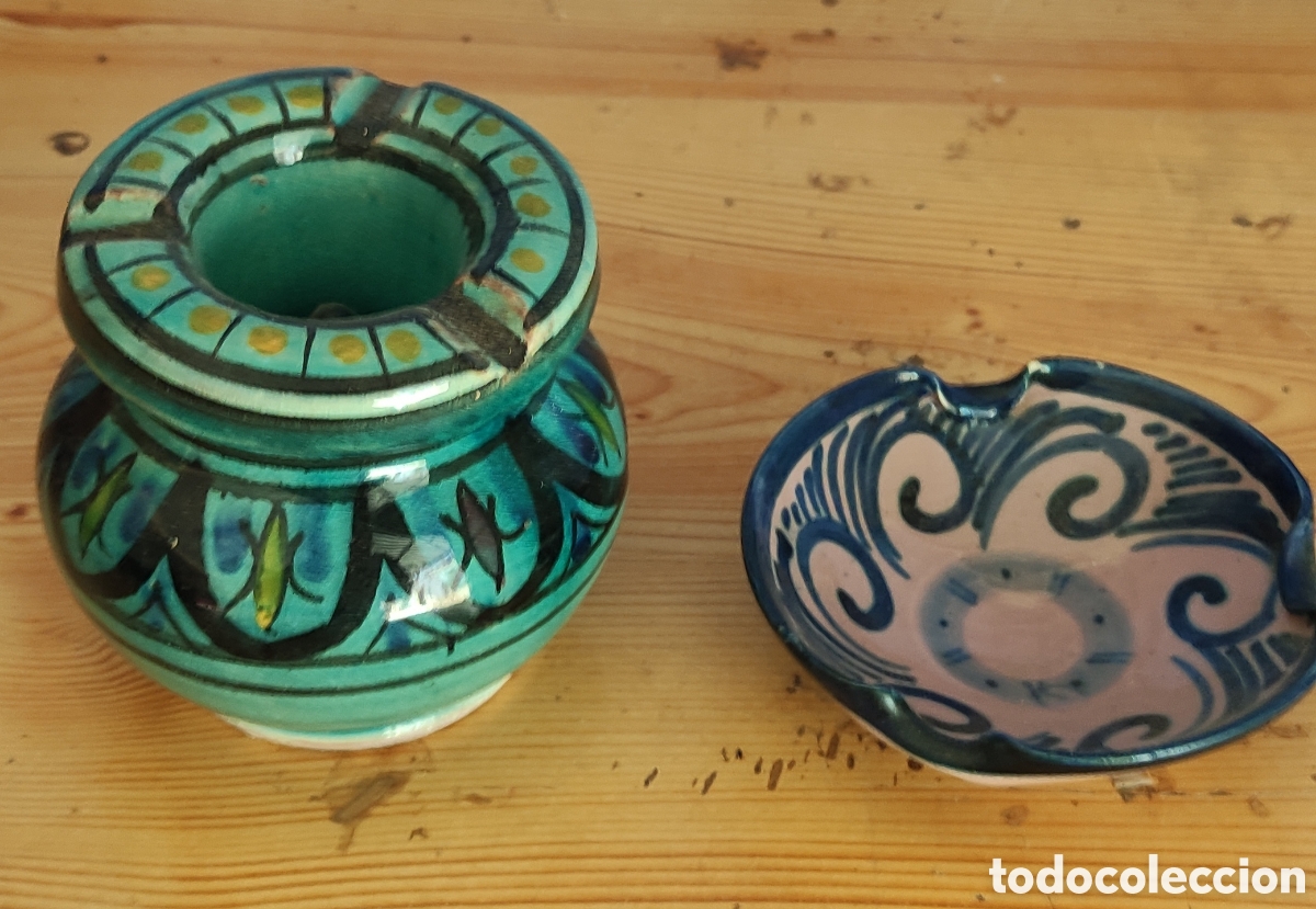 Ceniceros: PAREJA DE CENICEROS DE CERAMICA