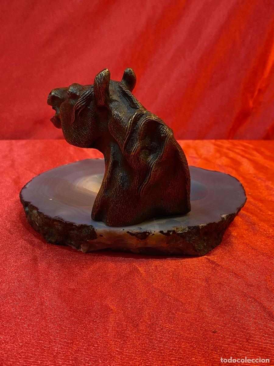 Ceniceros: CENICERO CON FIGURA DE BRONCE - Foto 3
