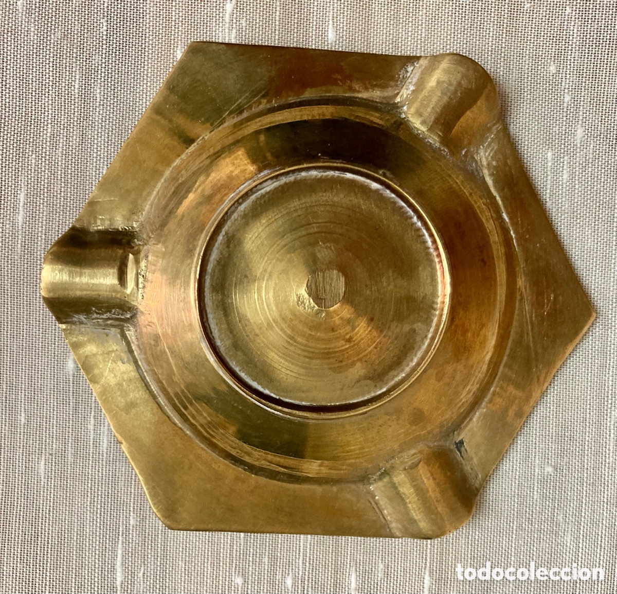 Ceniceros: Cenicero de bronce antiguo - Foto 2
