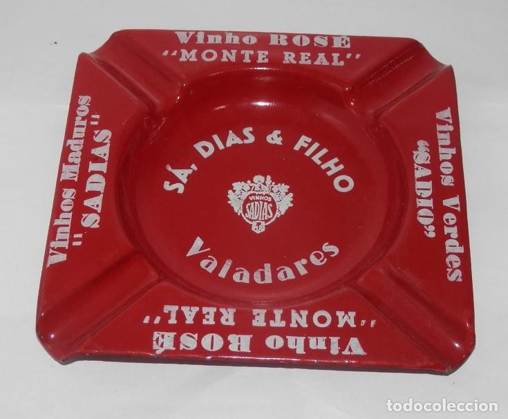 Aschenbecher: UN CENICERO-VINHO ROSE MONTE REAL S&Aacute; DIAS &FILHOS VALADARES PORTUGAL