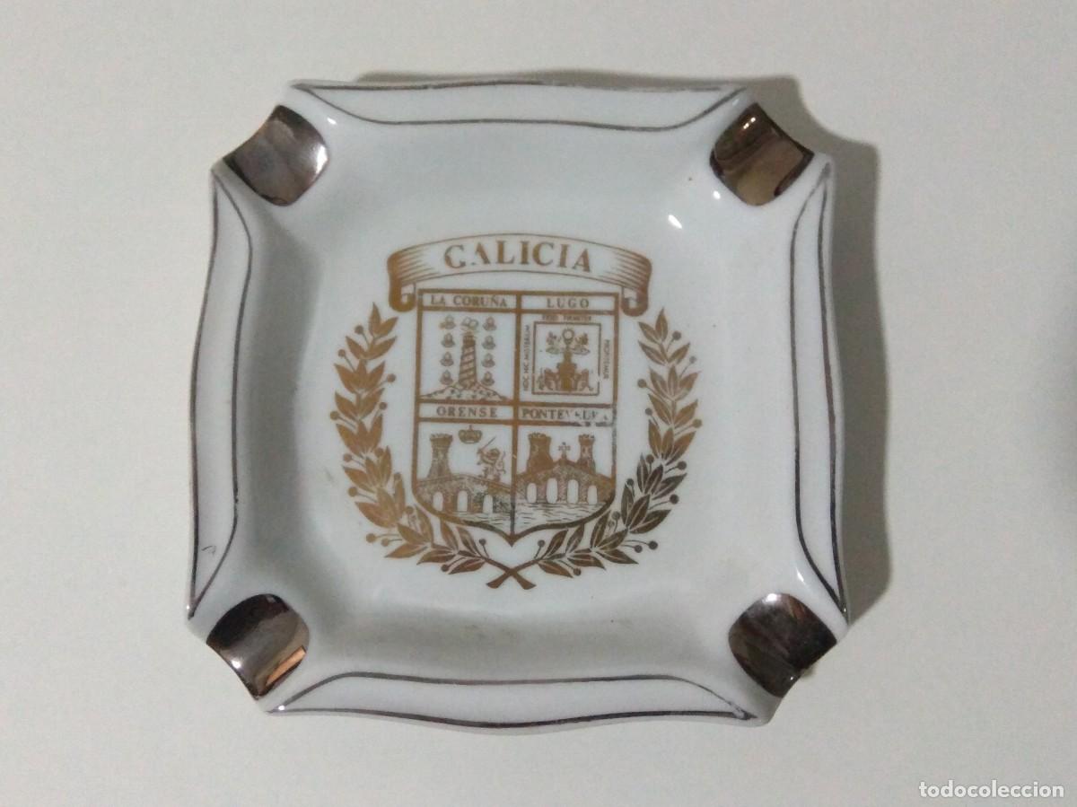 Cendriers: CENICERO GALICIA EN PORCELANA DE ELYCA.