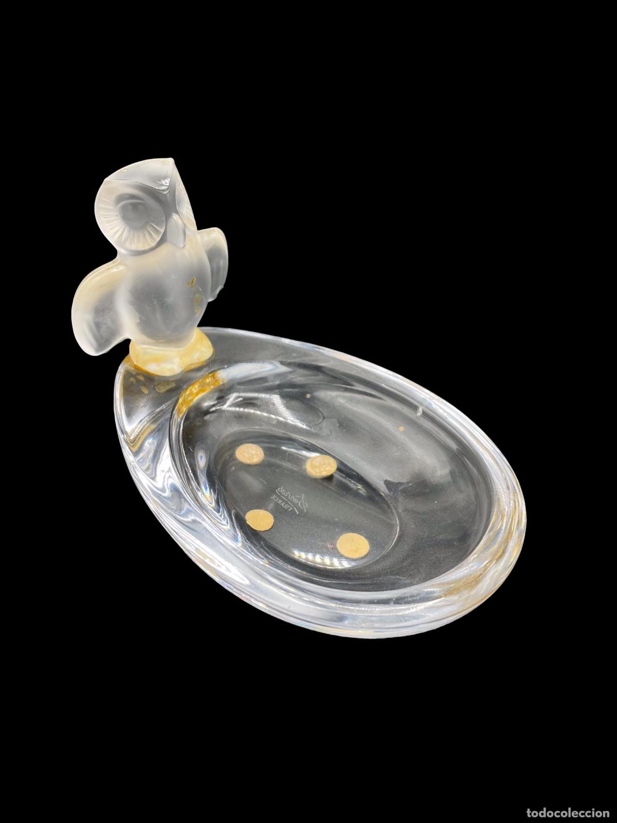 Cendriers: CENTRO DE VIDRIO. TIPO CENICERO. CON BUHO. SEVRES. FRANCIA. SIGLO XX