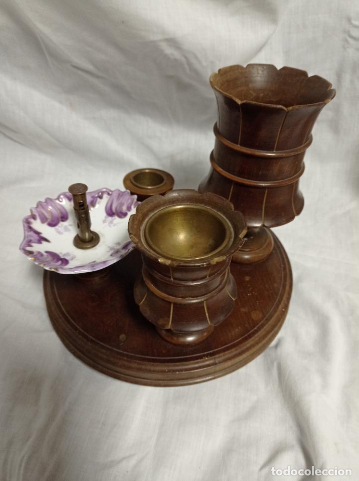 Ashtrays: ANTIGUO JUEGO TABACO DE SOBREMESA