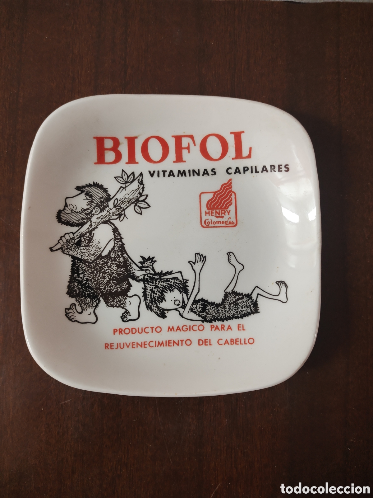 Cinzeiros: Cenicero publicitario biofol cer&aacute;mica pontesa a&ntilde;os 60