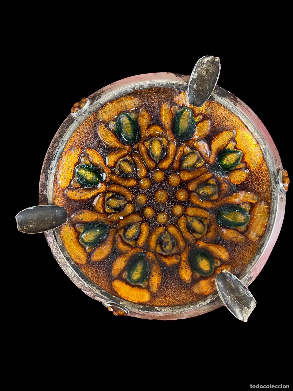 Cendriers: CENICERO. PLATA Y ESMALTE. ESPA&Ntilde;A. CIRCA 1950S