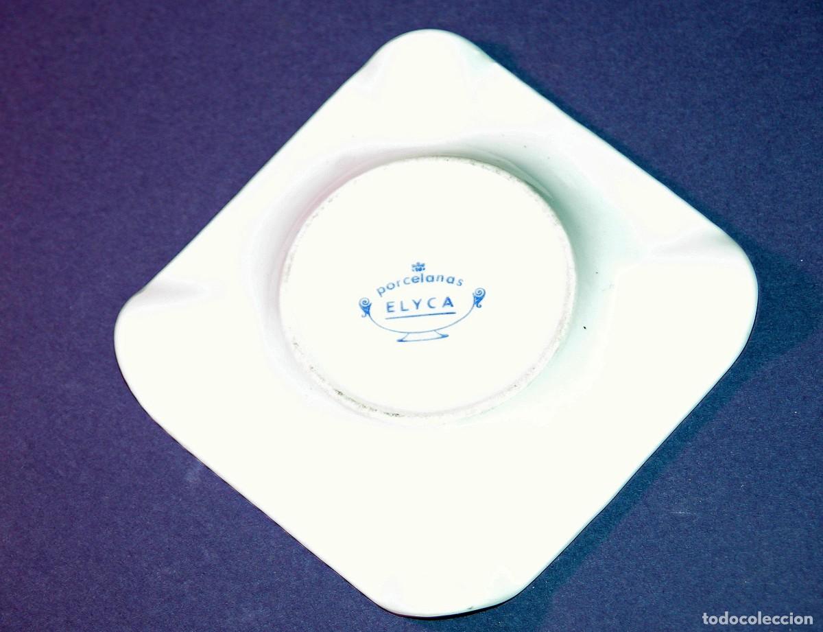 Ceniceros: CENICERO DE PORCELANA DECORADO. - Foto 2