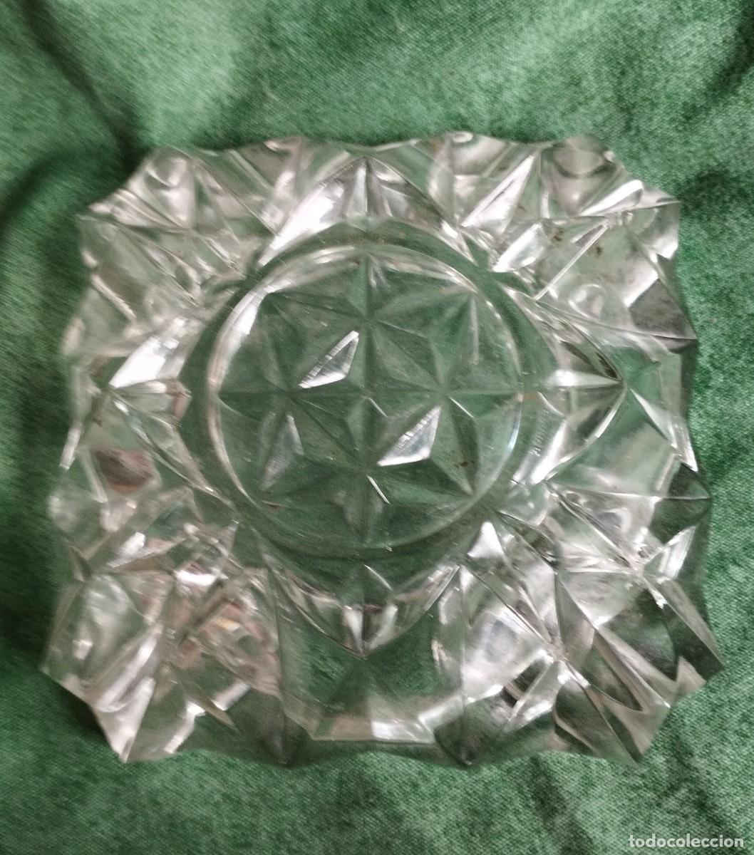Ceniceros: Cenicero vintage de cristal tallado - Foto 3