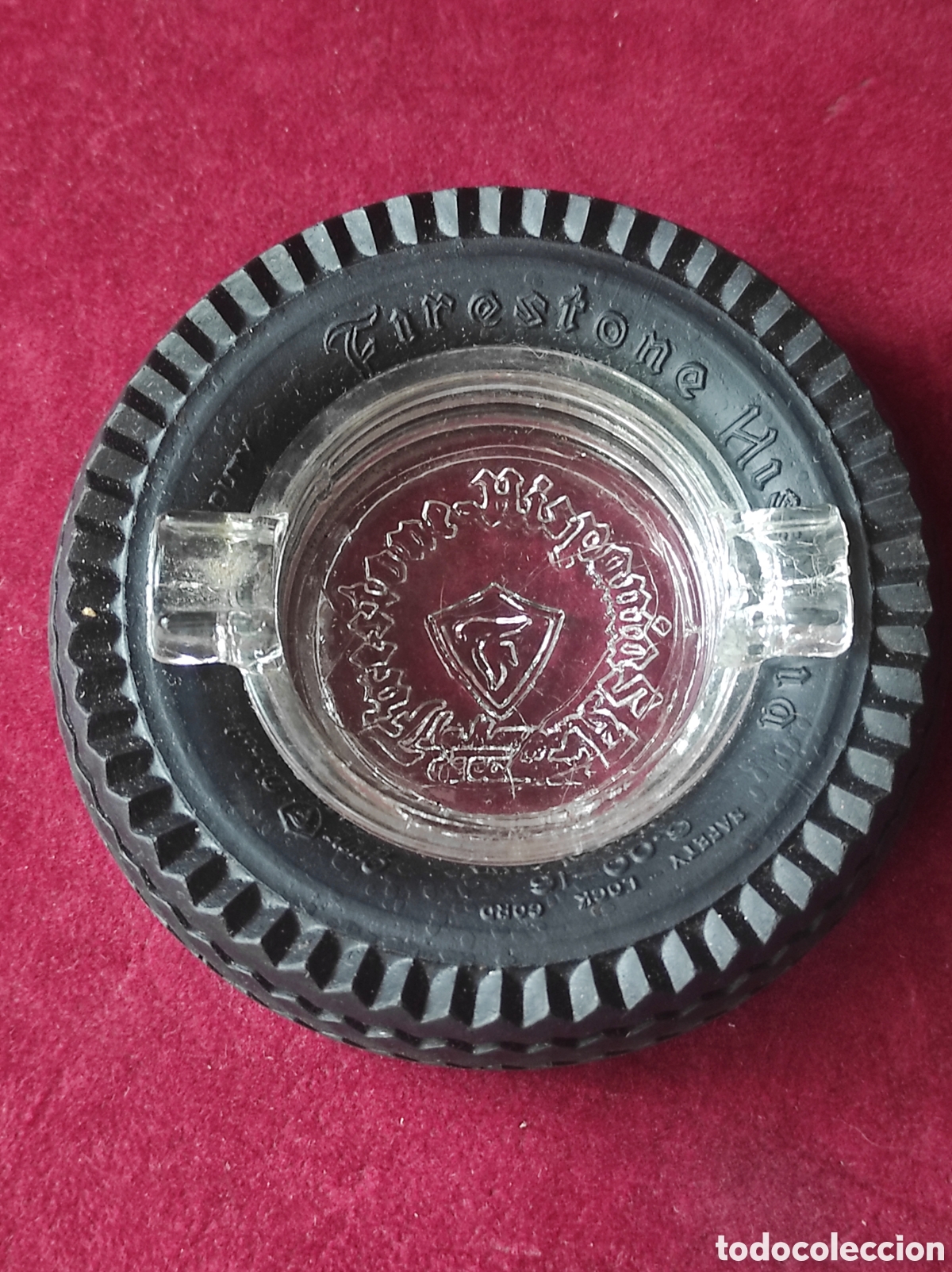 Cinzeiros: Cenicero Firestone Hispania rueda antiguo
