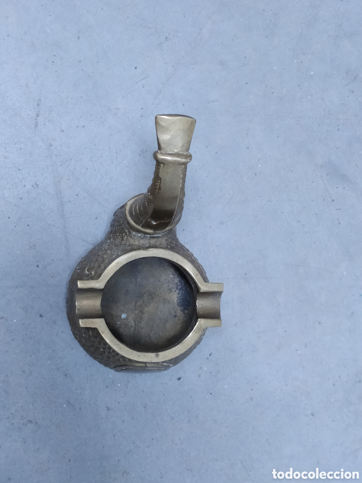Ceniceros: CENICERO DE BRONCE CON FORMA DE PIPA - Foto 3