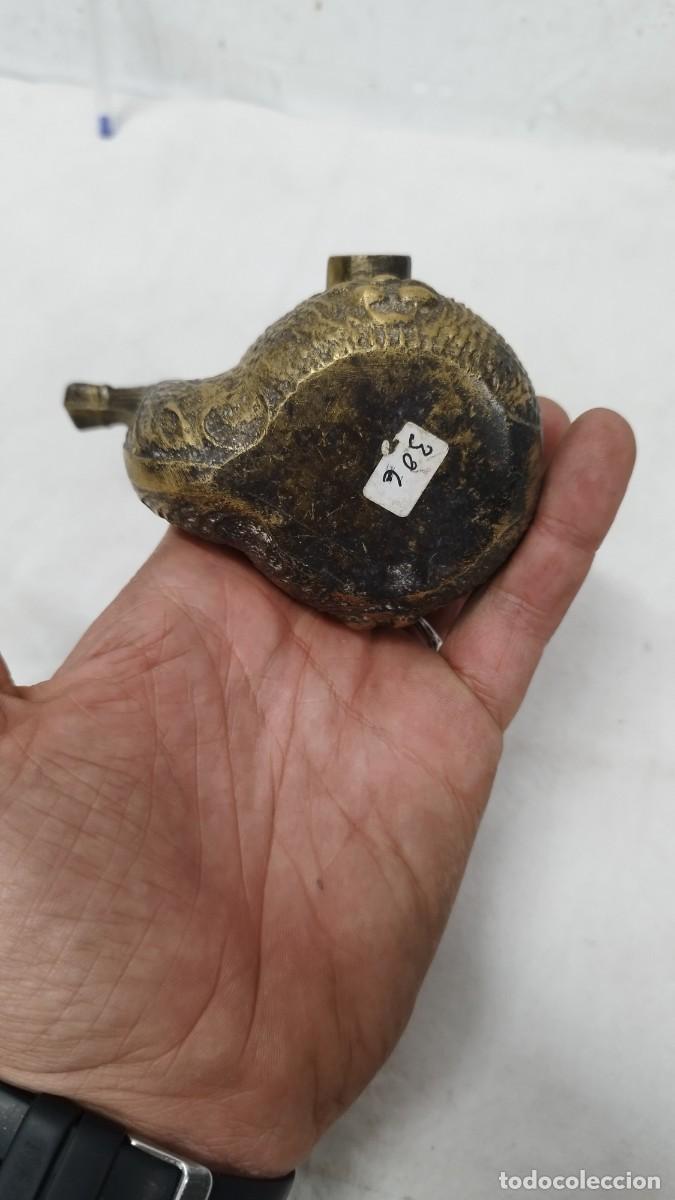 Ceniceros: Antiguo cenicero de bronce,en forma de Pipa de fumar - Foto 6