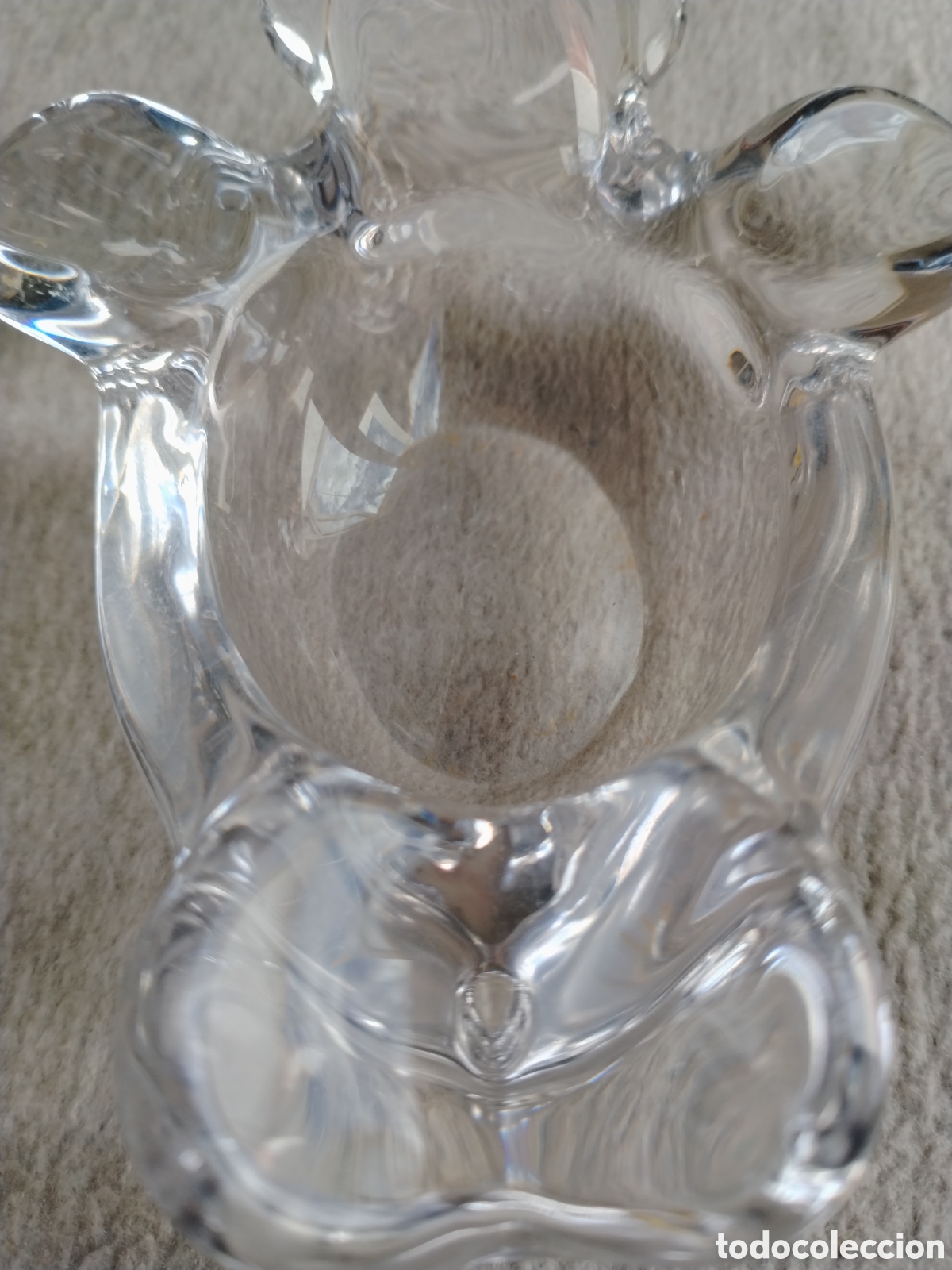 CENICERO CRISTAL TIPO ROCA.