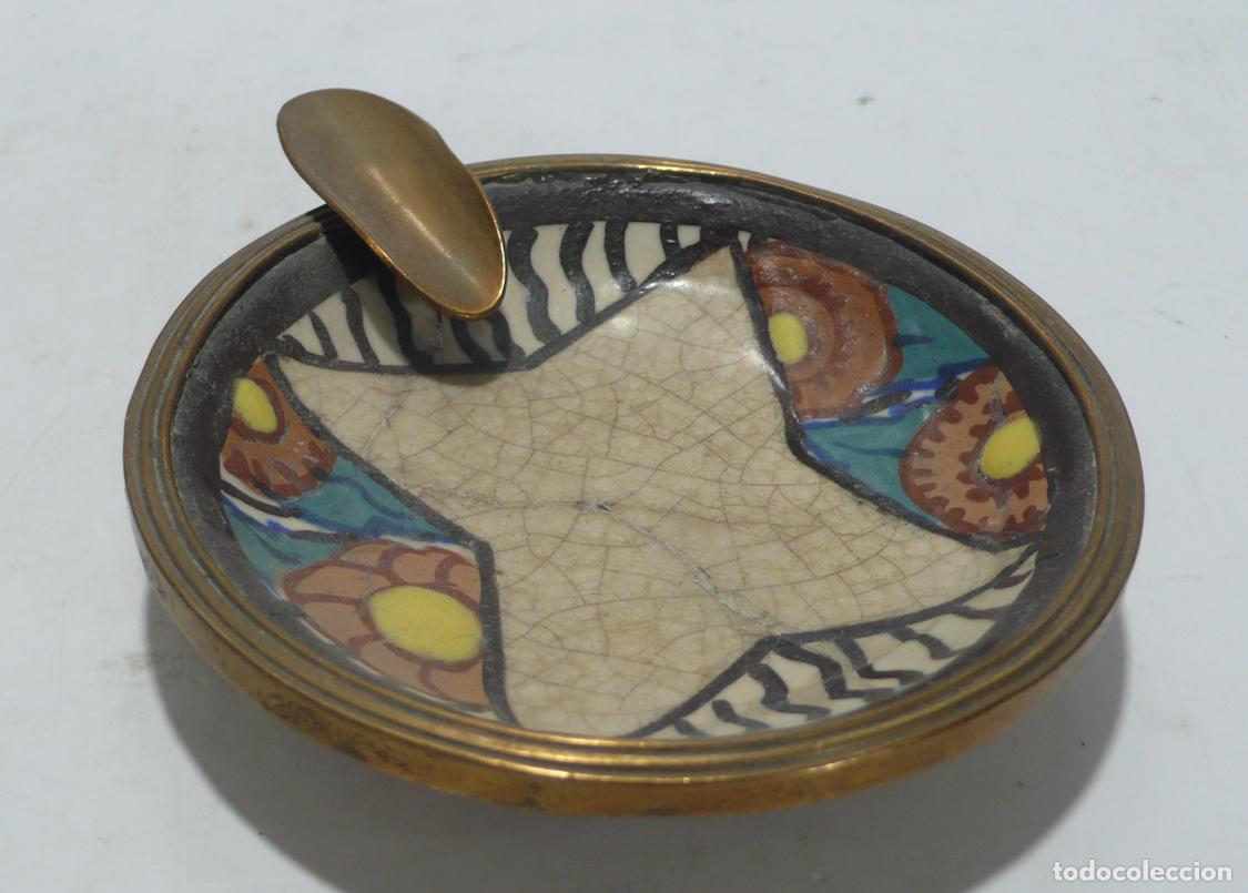 Ceniceros: CENICERO EN CERAMICA ESMALTADA - Foto 2