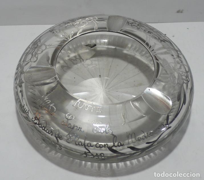 Ceniceros: CENICERO EN CRISTAL Y PLATA - Foto 1