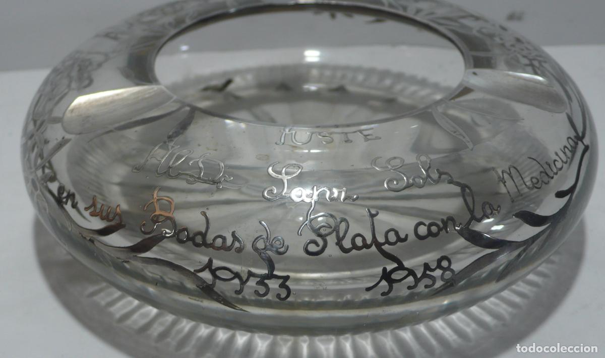 Ceniceros: CENICERO EN CRISTAL Y PLATA - Foto 3