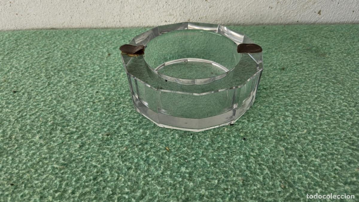 Ceniceros: cenicero de cristal y plata - Foto 1
