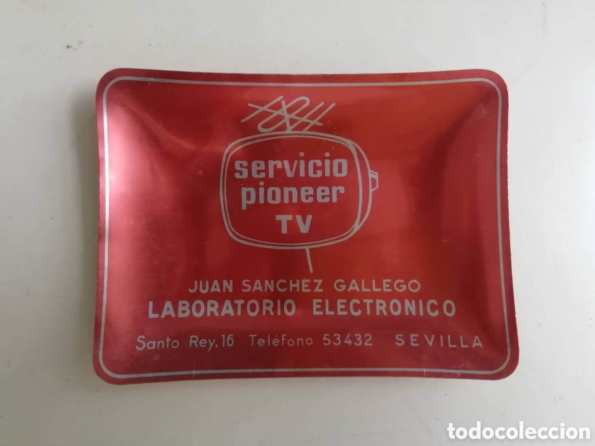 Aschenbecher: Cenicero o bandeja metalica serigrafiada - Servicio Pioneer Sevilla