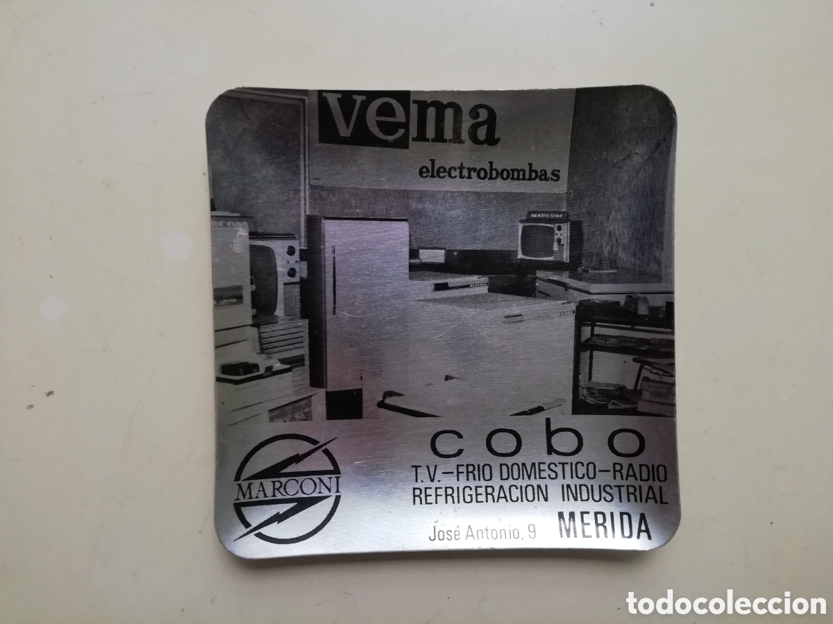 Aschenbecher: Cenicero o bandeja met&aacute;lica de publicidad - VEMA M&eacute;rida