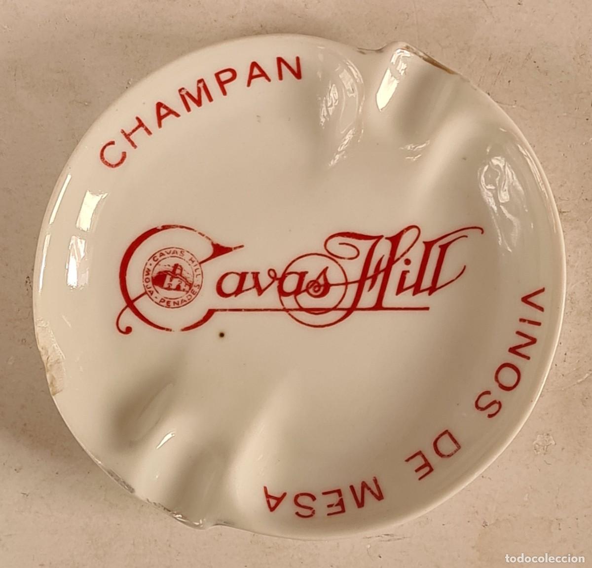 Ashtrays: Cenicero publicidad Cavas Hill Vinos de Mesa Champ&aacute;n - Decoraci&oacute;n Penedes Vi&ntilde;as Vi&ntilde;edo
