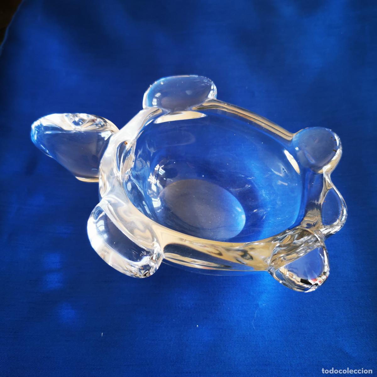 Cinzeiros: ANTIGUO CENICERO DE CRISTAL CON FORMA DE TORTUGA