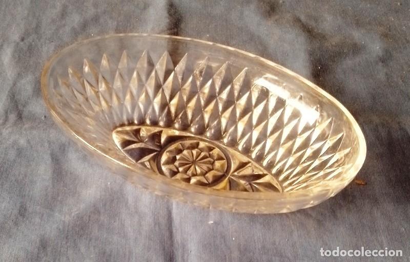 Ashtrays: Cuenco cristal tallado Vereco France a&ntilde;os 60