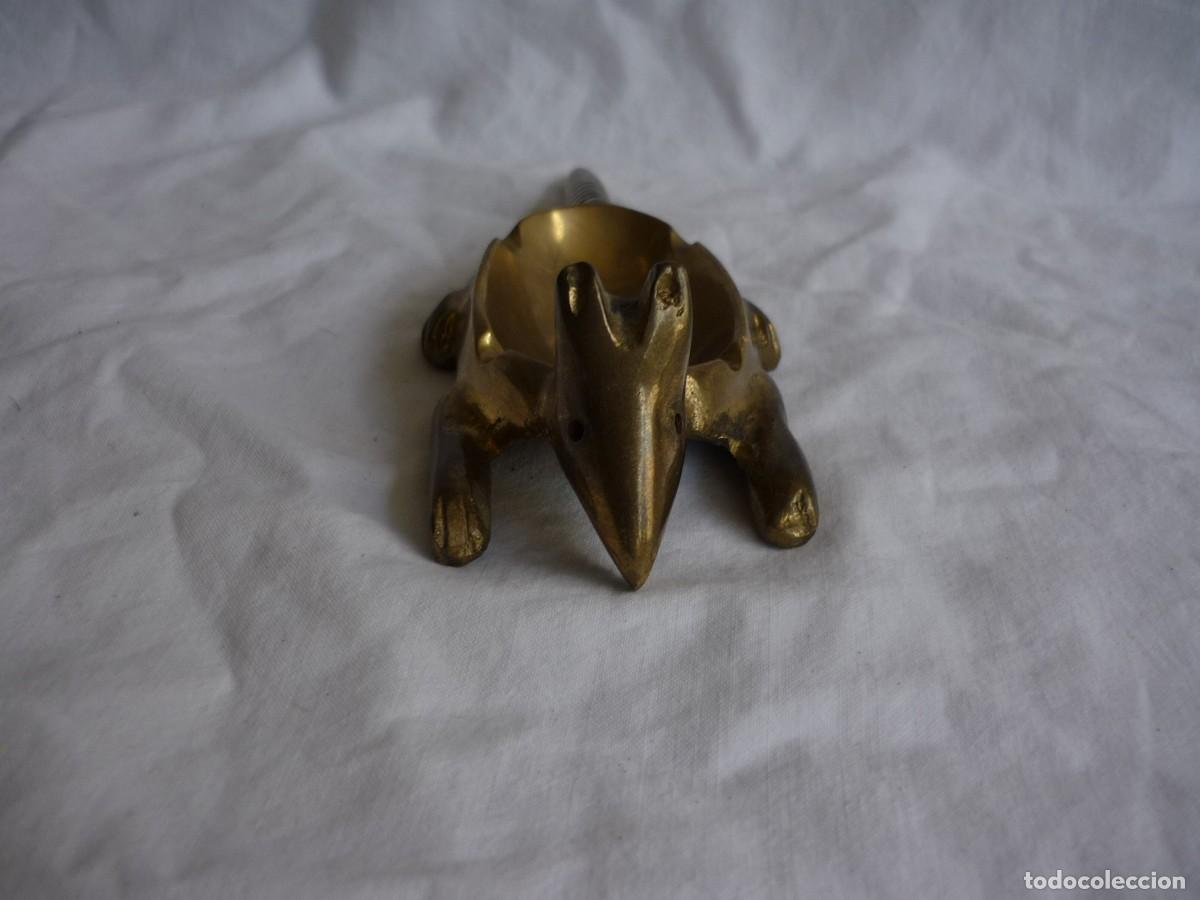 Ceniceros: Cenicero de bronce en forma de armadillo - Foto 4