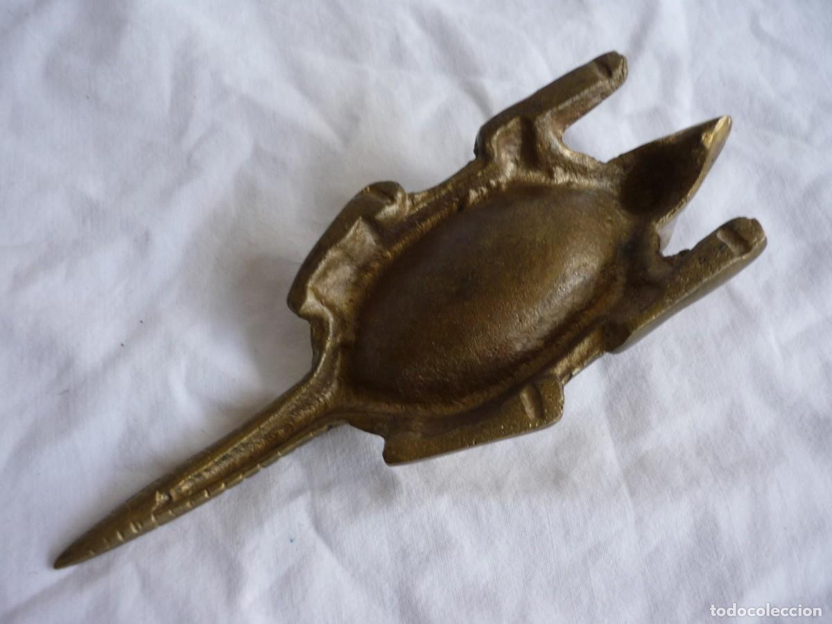 Ceniceros: Cenicero de bronce en forma de armadillo - Foto 7