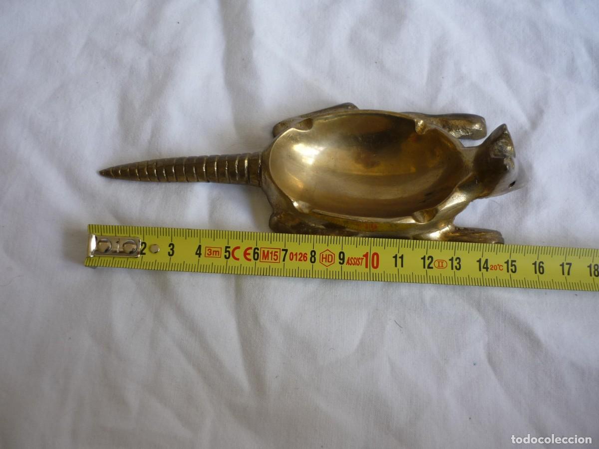 Ceniceros: Cenicero de bronce en forma de armadillo - Foto 8